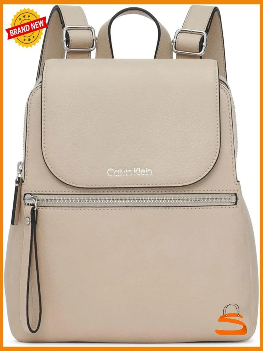 Novelty Flap Backpack with Magnetic Closure and Pockets